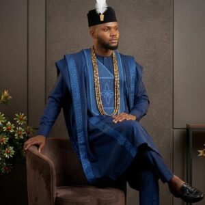 Navy Blue Elite Royal Heritage Agbada