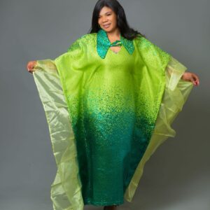 royal amethyst kaftan dress