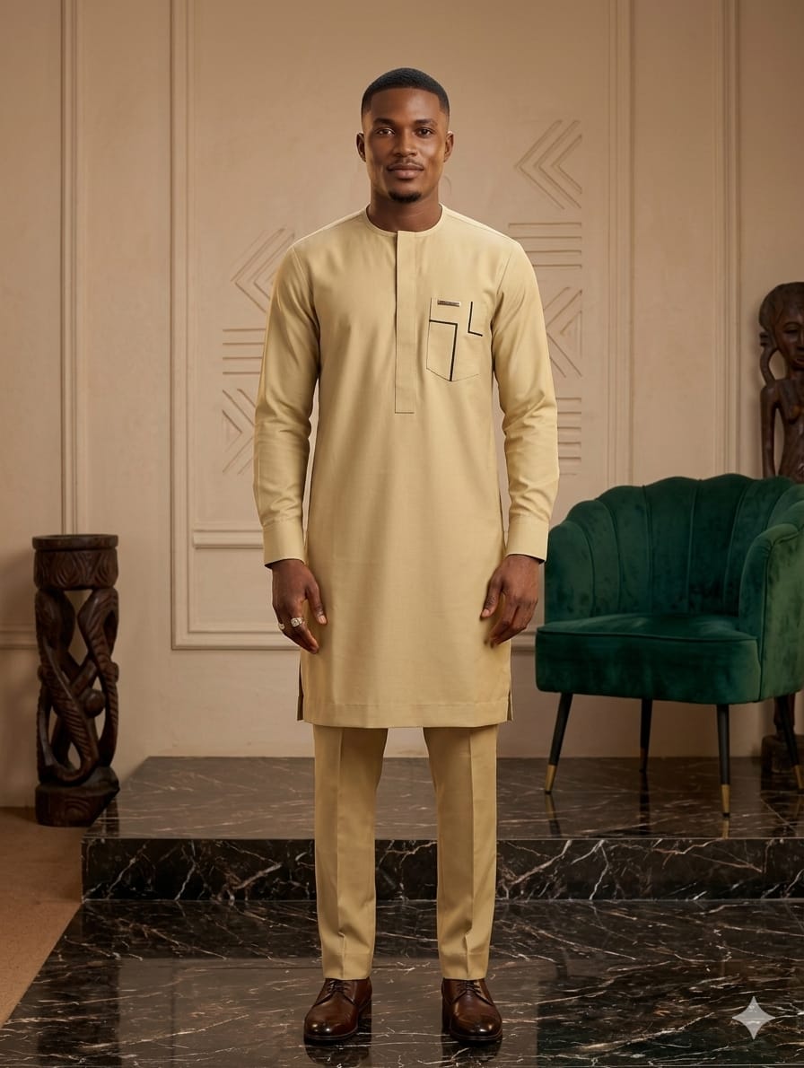 elite signature beige men's kaftan elite signature beige men's kaftan